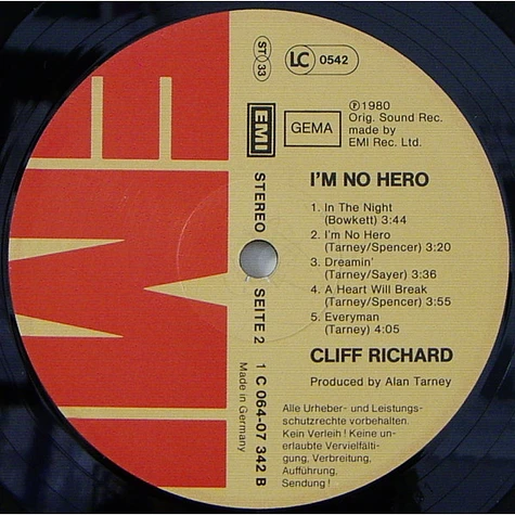 Cliff Richard - I'm No Hero