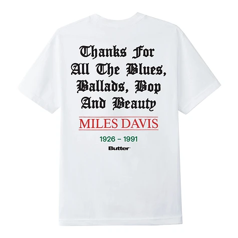Butter Goods x Miles Davis - Thanks Tee