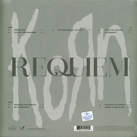 Korn - Requiem Milky Clear Vinyl Edition