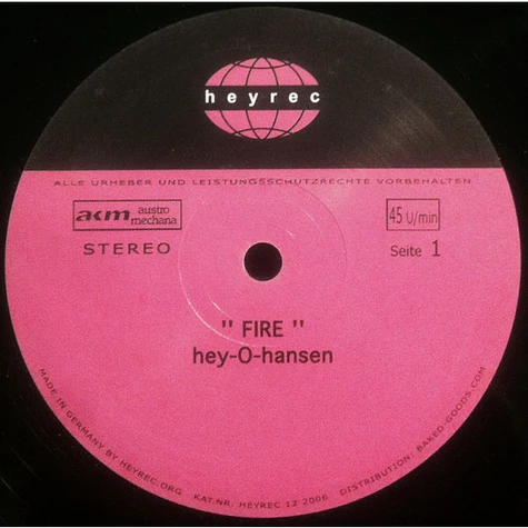 Hey-O-Hansen - Fire