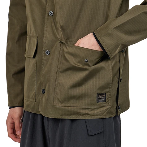 TAION - Non Down Military Reversible Crew Neck Cardigan