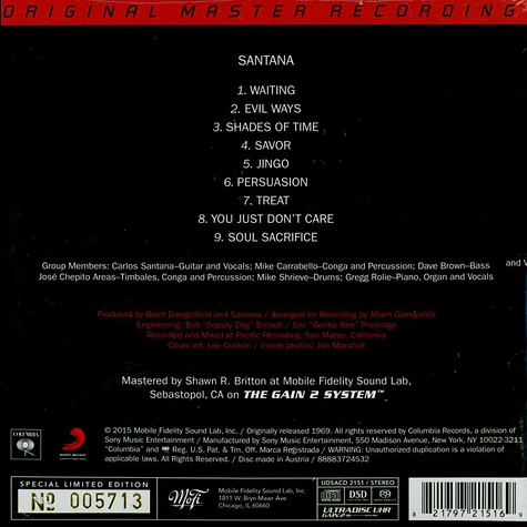 Santana - Santana Numbered Hybrid SACD