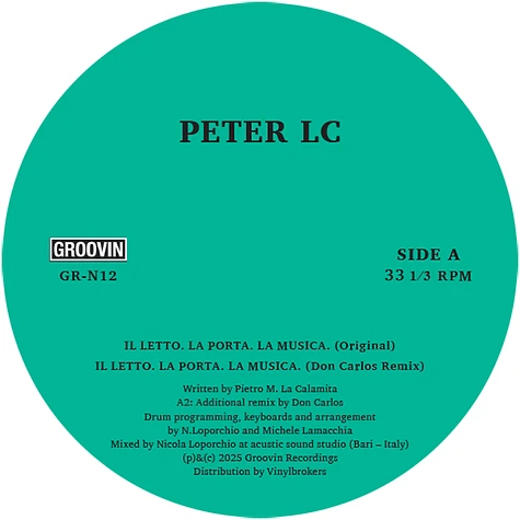 Peter LC - Il Letto. La Porta. La Musica.