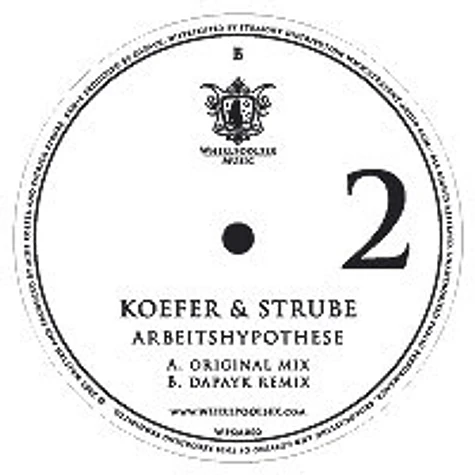 Koefer & Strube - Arbeitshypothese