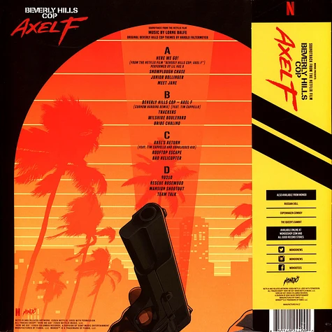 V.A. - OST Beverly Hills Cop: Axel F (Soundtrack From The Netflix Film) Black & Yellow Splatter Vinyl Edition