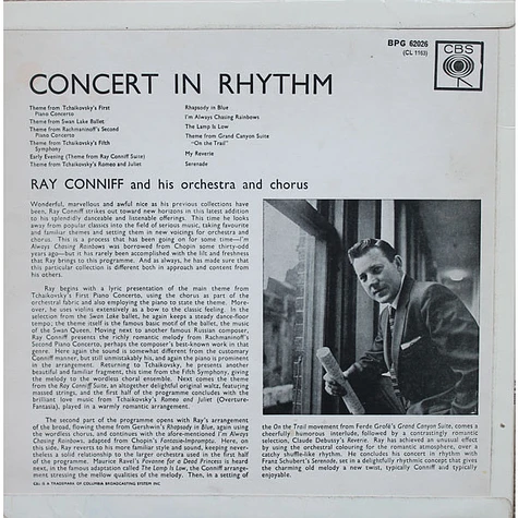 Ray Conniff And His Orchestra & Chorus - Concert In Rhythm