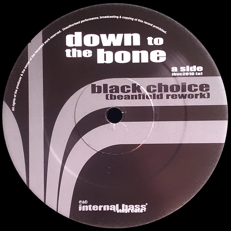 Down To The Bone - Black Choice