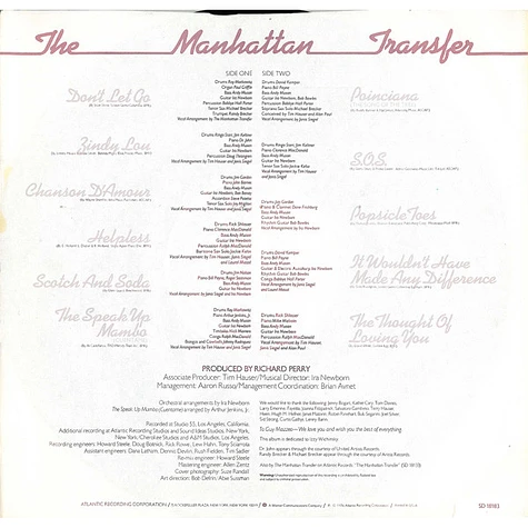 The Manhattan Transfer - Coming Out