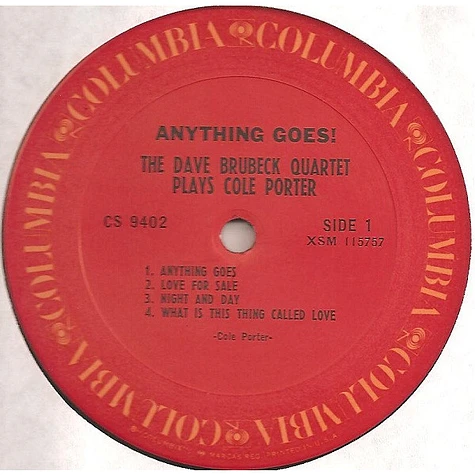 The Dave Brubeck Quartet - Anything Goes! The Dave Brubeck Quartet Plays Cole Porter