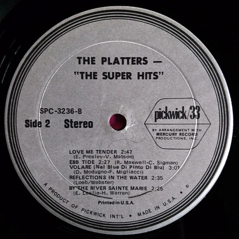 The Platters - Super Hits Of The Platters