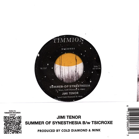 Jimi & Cold Diamond & Mink Tenor - Summer Of Synesthesia Black Vinyl Edition