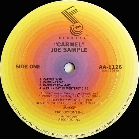 Joe Sample - Carmel