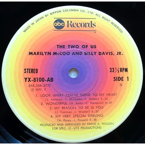 Marilyn McCoo & Billy Davis Jr. - The Two Of Us