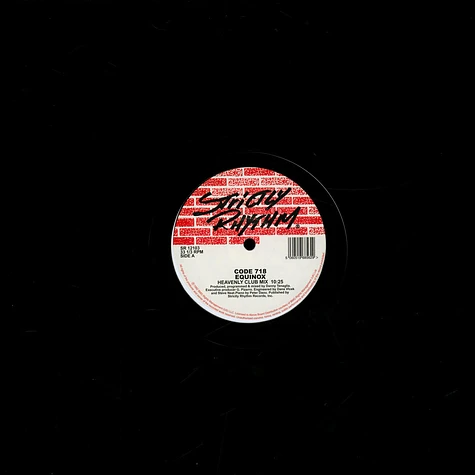 Code 718 (Danny Tenaglia) - Equinox Black Vinyl Edition