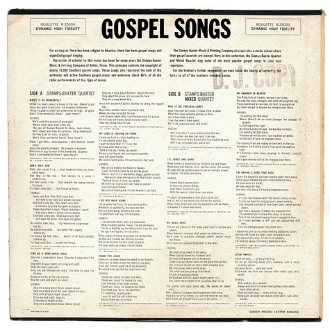 Stamps-Baxter Quartet / Stamps-Baxter Mixed Quartet - Gospel Songs