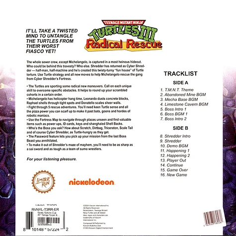 Konami Kukeiha Club - OST Teenage Mutant Ninja Turtles: Radical Rescue