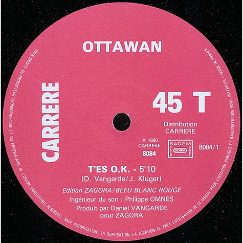 Ottawan - T'es O.K. / You're O.K.