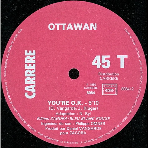 Ottawan - T'es O.K. / You're O.K.