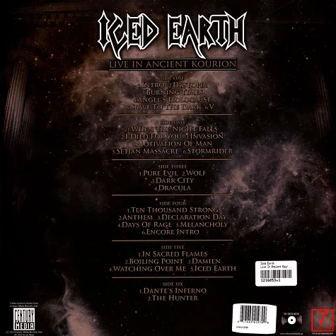 Iced Earth - Live In Ancient Kourion 3x Gold Vinyl Edition