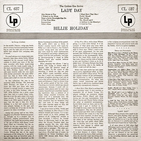 Billie Holiday - Lady Day