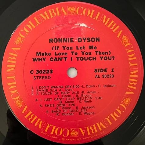 Ronnie Dyson - (If You Let Me Make Love To You Then) Why Can't I Touch You?