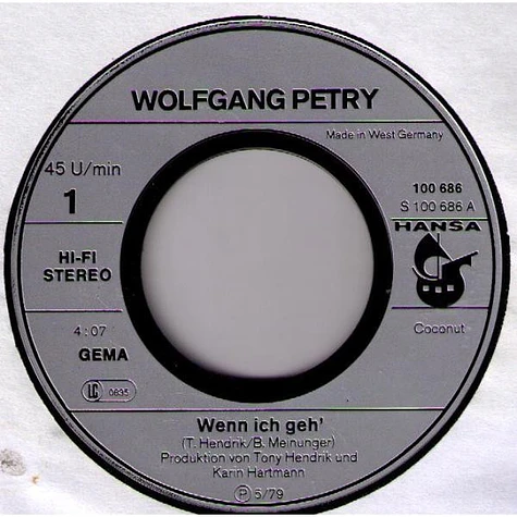 Wolfgang Petry - Wenn Ich Geh'