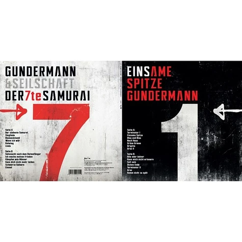 Gerhard Gundermann - Einsame Spitze + Der 7te Samurai Black & Grey Vinyl Edition