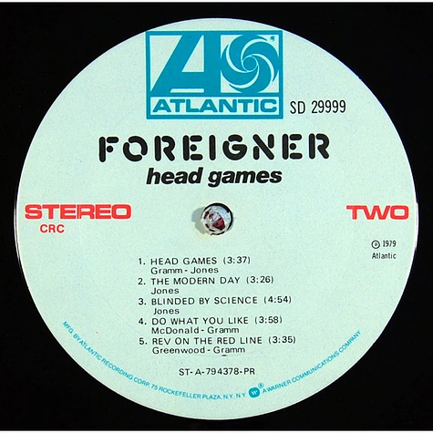 Foreigner - Head Games