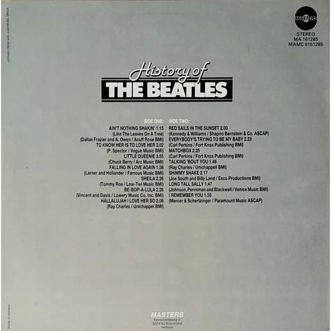 The Beatles - History Of The Beatles