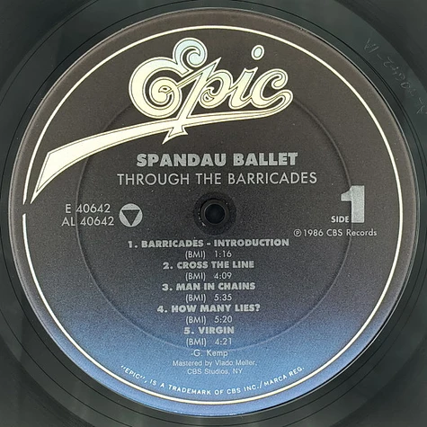 Spandau Ballet - Through The Barricades