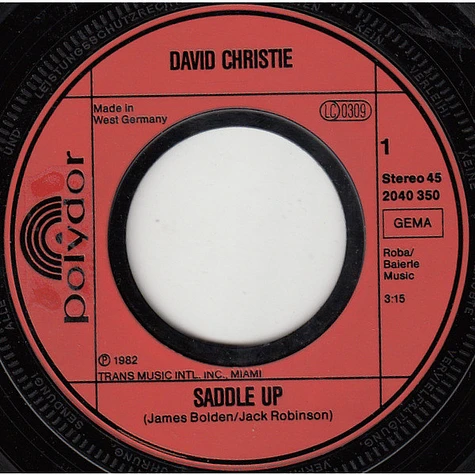 David Christie - Saddle Up