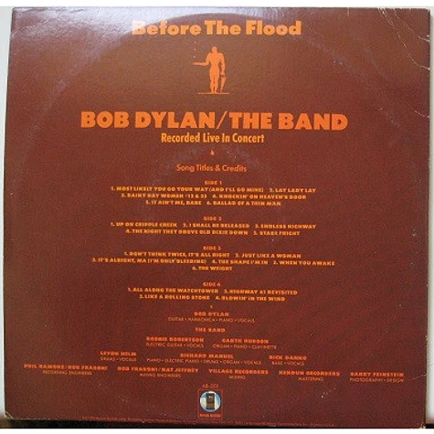 Bob Dylan / The Band - Before The Flood