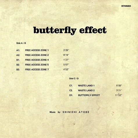 Shinichi Atobe - Butterfly Effect 2024 Repress