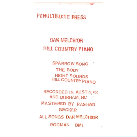 Dan Melchior - Hill Country Piano