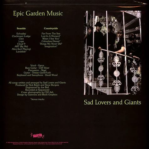 Sad Lovers And Giants - Epic Garden Music Grey Vinyl Edition