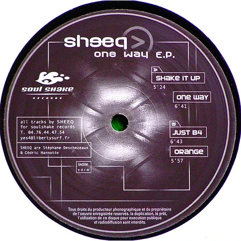 Sheeq - One Way E.P.