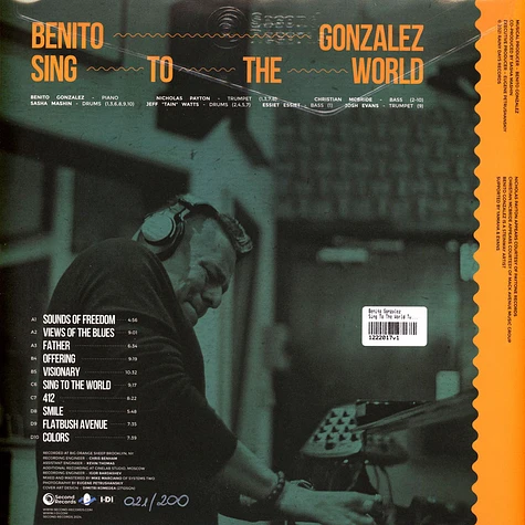 Benito Gonzalez - Sing To The World Turquoise Marble And Yellow Marble Vinyl Edition