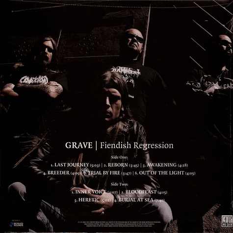 Grave - Fiendish Regression Crystal Clear Splatter Vinyl Edition