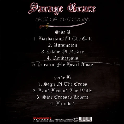 Savage Grace - Sign Of The Cross Limited Black Vinyl Edition