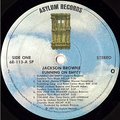 Jackson Browne - Running On Empty