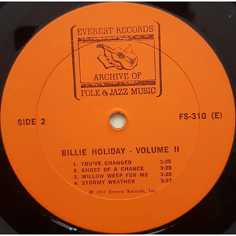 Billie Holiday - Volume II