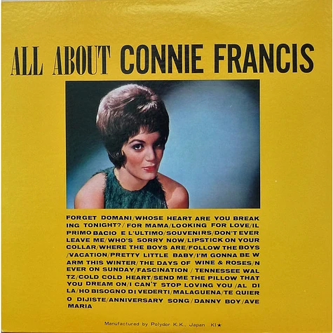 Connie Francis - All About Connie Francis Vol. 1, 2