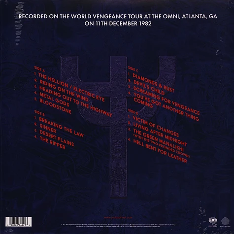 Judas Priest - Live In Atlanta '82 Record Store Day 2025 Edition