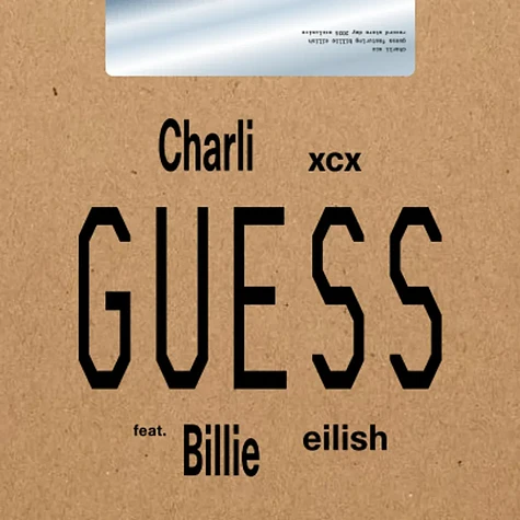 Charli XCX - Guess Featuring Billie Eilish Record Store Day 2025 Black Vinyl Vinyl Edition