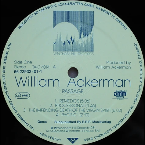 William Ackerman - Passage