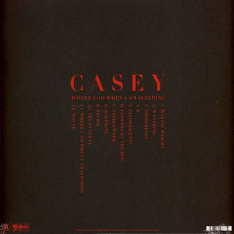 Casey - Where I Go When I Am Sleeping Crystal Clear Vinyl Edition