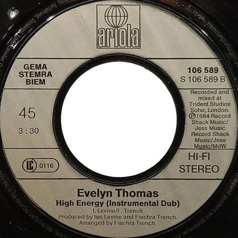 Evelyn Thomas - High Energy