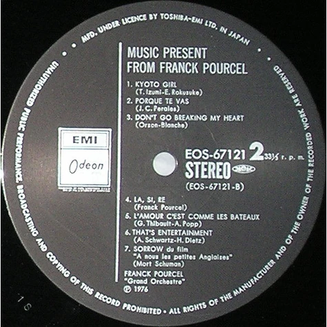 Franck Pourcel Et Son Grand Orchestre - Music Present