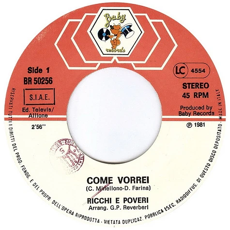 Ricchi E Poveri - Come Vorrei