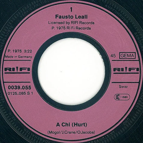 Fausto Leali - A Chi = Hurt